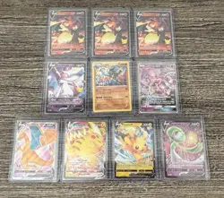 Lot Of 10 Rare Pokemon Promo Cards Charizard Mewtwo Lucario Pikachu & More - Image 1