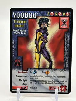 Wildstorms CCG Voodoo WildCATS Rare Card Limited Image DC Comics - Image 1