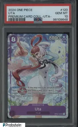 2024 One Piece Premium Card Collection UTA #120 Uta PSA 10 GEM MINT - Image 1