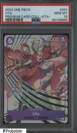 2024 One Piece Premium Card Collection UTA #031 Uta PSA 10 GEM MINT - Image 1