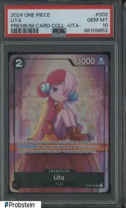 2024 One Piece Premium Card Collection UTA #002 Uta PSA 10 GEM MINT - Image 1