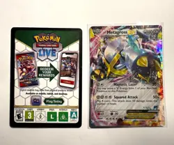 M Metagross EX (Shiny) XY34 XY Holo PROMO Standard size card - Image 1
