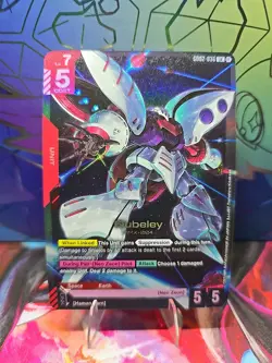 Qubeley (LR) GD02-036 Gundam TCG Card Game - Dual Impact - English - Image 1