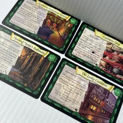 Harry Potter TCG Adventures at Hogwarts Lot 4 Cards 2002 Location Green/4j-q - Image 1