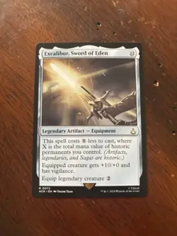 Magic: The Gathering Excalibur Sword of Eden Assassin's Creed Rare Equipment 72 - Image 1