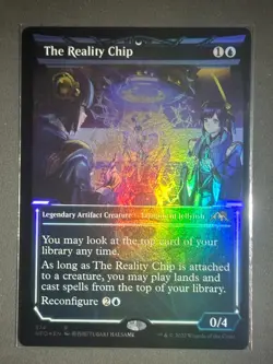 MTG - The Reality Chip - Showcase FOIL - Kamigawa: Neon Dynasty #374 - Image 1