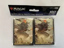 Outlaws of Thunder Junction Rakdos 100 ULTRA PRO MTG deck protector sleeves PD66 - Image 1