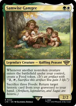 Samwise Gamgee R 222 LTR The Lord of the Rings MTG - Image 1