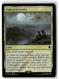 Path of Ancestry Commander: Final Fantasy Surge Foil NM MTG MAGIC - Image 1
