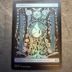 Island NM FOIL Full Art Phyrexian Text Phyrexia: All Will Be One MTG FREE SHIP - Image 1