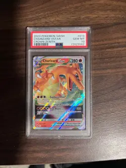 2023 POKEMON SWORD & SHIELD CROWN ZENITH #019 CHARIZARD VSTAR PSA 10 - Image 1