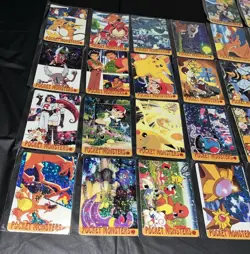 Pokemon Vintage Pocket Monsters Vending HOLO Prism Sticker (36 Cards) Charizard! - Image 2