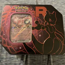 Pokemon TCG Destined Rivals Team Rocket’s Tin Scarlet And Violet Persian-SEALED - Image 1