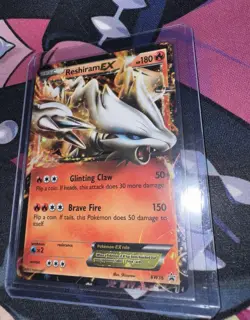 *2011 VINTAGE NEAR MINT Pokemon TCG Reshiram EX BW36 Black Star Rare Promo* - Image 1