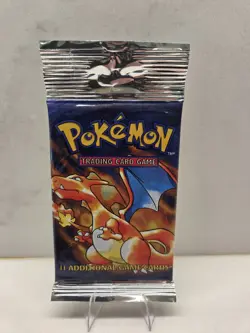 21.15 g Heavy Charizard Pokemon WOTC Base Set Unlimited Booster Pack 1999 - Image 3