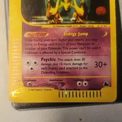 Pokemon Alakazam Holo H1/32 Skyridge Rare Ereader 100 HP Stage 2 TCG Card 2003 - Image 4
