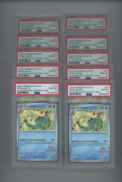 Lot of (28) PSA 10 Pokemon SVP Feraligatr Illustration Contest 2024 English #213 - Image 1