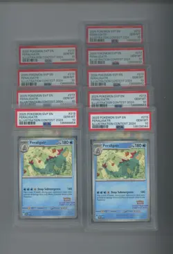 Lot of (28) PSA 10 Pokemon SVP Feraligatr Illustration Contest 2024 English #213 - Image 2