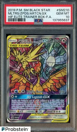 2019 Pokemon SM BSP HIF Elite Trainer Box Moltres Zapdos Articuno GX PSA 10 - Image 1