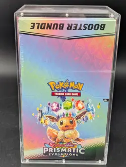 Pokemon TCG S&V Prismatic Evolutions Booster Bundle Display Case w/Acrylic Case - Image 1