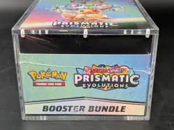 Pokemon TCG S&V Prismatic Evolutions Booster Bundle Display Case w/Acrylic Case - Image 5