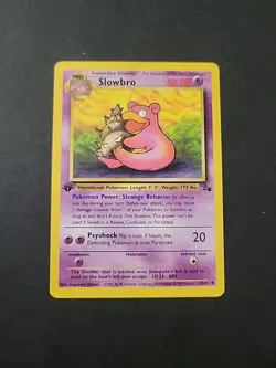 NM Pokemon TCG Slowbro Fossil 43/62 1st Edition Uncommon LP Stage 1 Regular 1999 - Image 1