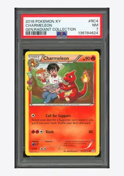Pokemon PSA 7 Charmeleon 2016 RC4/RC32 Generation Radiant Collection XY English - Image 1