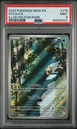 2023 POKEMON MEW EN-151 ILLUSTRATION RARE #175 PSYDUCK PSA 9 - Image 1