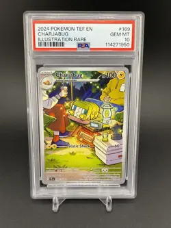 2024 POKEMON TEF EN-TEMPORAL FORCES ILLUSTRATION RARE #169 CHARJABUG PSA 10 - Image 1
