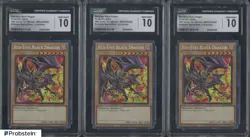 Lot of (3) Yu-Gi-Oh! MP24 Prismatic SR 1st Edition Red-Eyes Black Dragon CGC 10 - Image 1