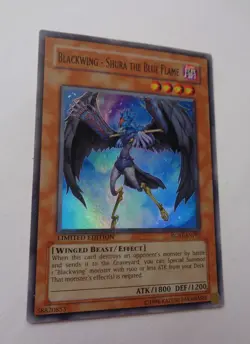 Blackwing - Shura the Blue Flame RGBT-ENPP2 (Super Rare, Limited, LP) Yugioh - Image 1
