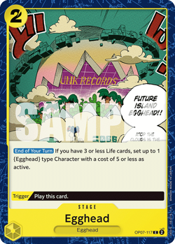 OP07-117 One Piece Card Game TCG Egghead (C) Stage Yellow 500 Years 4X Playset - Image 2
