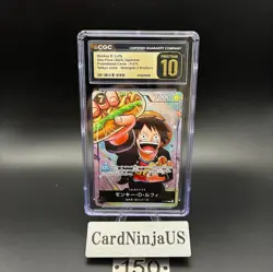 CGC PRISTINE 10 MONKEY D. LUFFY #P-075 SAIKYO JUMP PROMO 2024 ONE PIECE JPN 150 - Image 1