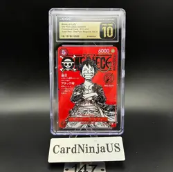 CGC PRISTINE 10 Luffy ST21-014 One Piece Magazine Weekly Shonen Jump Promo TCG - Image 1