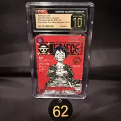 CGC PRISTINE 10 Luffy ST21-014 One Piece Magazine Weekly Shonen Jump Promo TCG62 - Image 1
