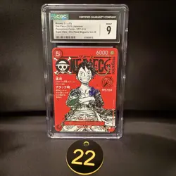 CGC MINT 9 Luffy ST21-014 One Piece Magazine Weekly Shonen Jump Promo TCG 22 - Image 1
