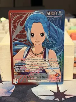One Piece Heroine’s Edition Extra Booster Nefeltari Vivi EB03-001 Leader Alt Art - Image 1