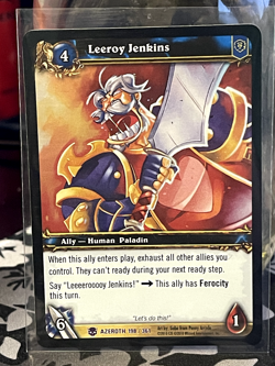 FOIL World of Warcraft TCG Azeroth 198/361 - Leeroy Jenkins - Image 1
