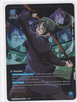 Maki Zen'in UE03BT/JJK-1-050 Super Rare Star Parallel Union Arena JJK - Image 1
