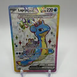 Pokemon Lapras EX 158/142 SV07: Stellar Crown Ultra Rare Full Art Holo Card - Image 1
