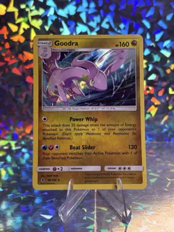 Goodra 96/145 Holo Rare Pokemon Card 2017 Guardians Rising LP-NM - Image 1