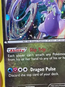 POKEMON GOODRA 77/119 RARE COSMOS HOLOFOIL WITH SWIRL PHANTOM FORCES LP CARD - Image 5