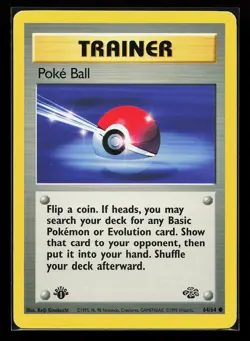 1st Edition Poke Ball 64/64 Common Jungle Pokemon Card - Image 1