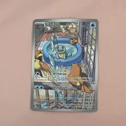 Pokemon Squirtle Full Art Holo Card 148/151 Set 151 Basic HP 60 Skull Bash - Image 1