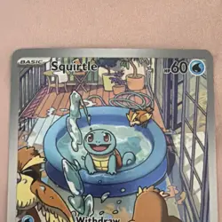 Pokemon Squirtle Full Art Holo Card 148/151 Set 151 Basic HP 60 Skull Bash - Image 3