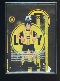 #2 One Piece x BVB Borussia Dortmund Promo Card Monkey D Luffy ST13-003 Sealed - Image 1