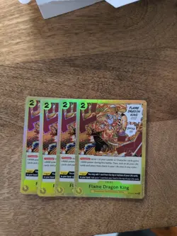 Flame Dragon King (ST13-017) Full Playset (4 copies) Event Card - One Piece TCG - Image 1