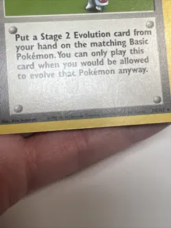 DAMAGED Pokemon Breeder 76/102 Regular/Non-Holo Base Set AUTHENTIC Pokemon Card - Image 3