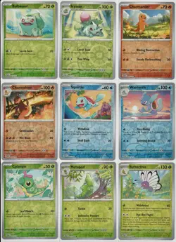 Pokemon 151 - 160 Card Lot - Holo & Reverse Holo - No Duplicates - Image 2