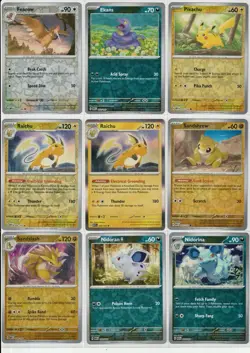 Pokemon 151 - 160 Card Lot - Holo & Reverse Holo - No Duplicates - Image 4